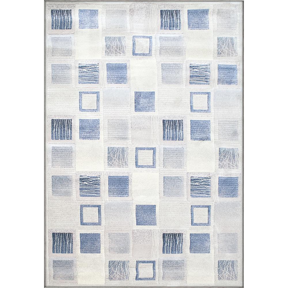 Dynamic Rugs  66311-6141 Eclipse 5 Ft. 3 In. X 7 Ft. 7 In. Rectangle Rug in Cream/Blue
